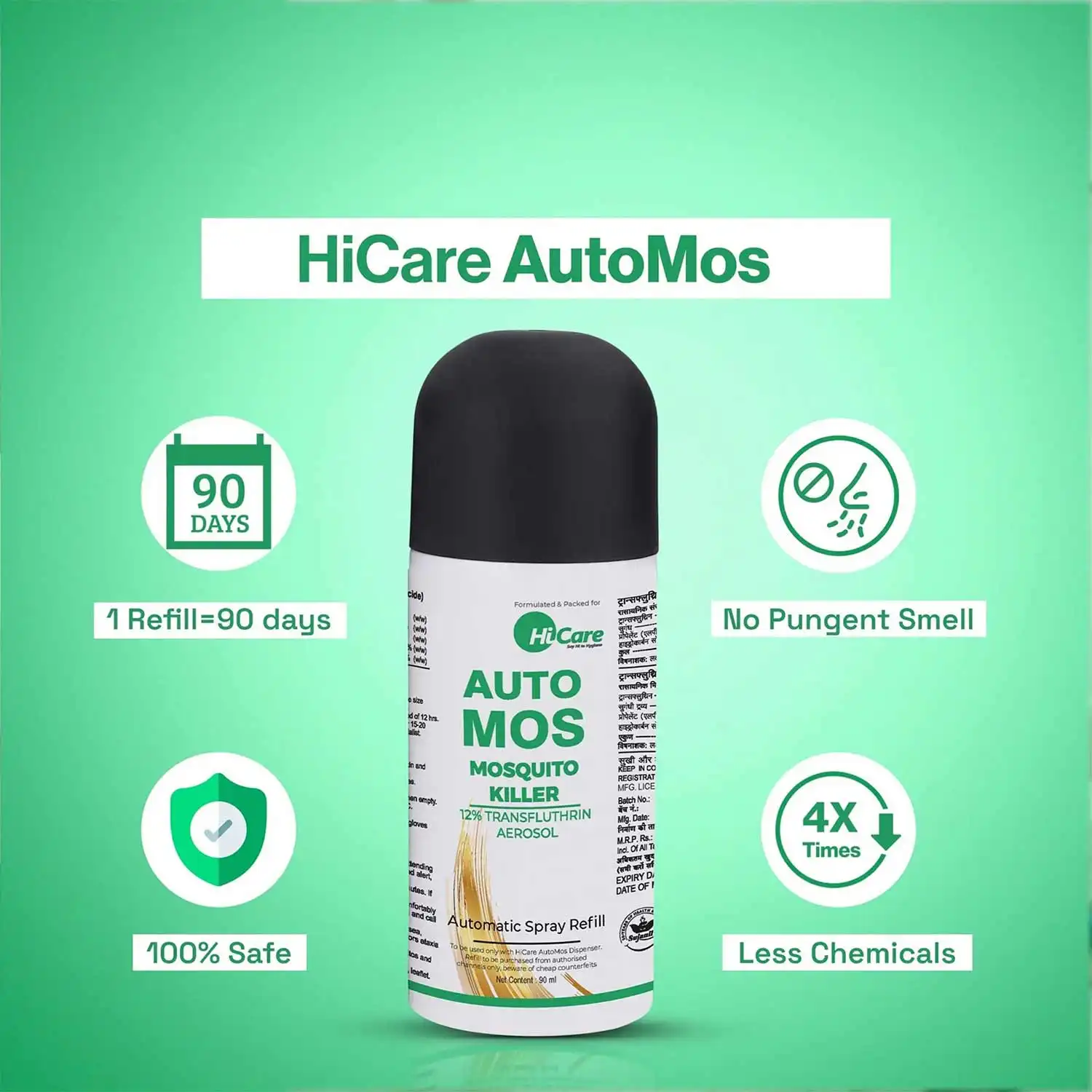 AutoMos Mosquito Repellent Machine Semi Annual Saver Pack - 1 Machine + 2 Refills | 180 Days - Image 4
