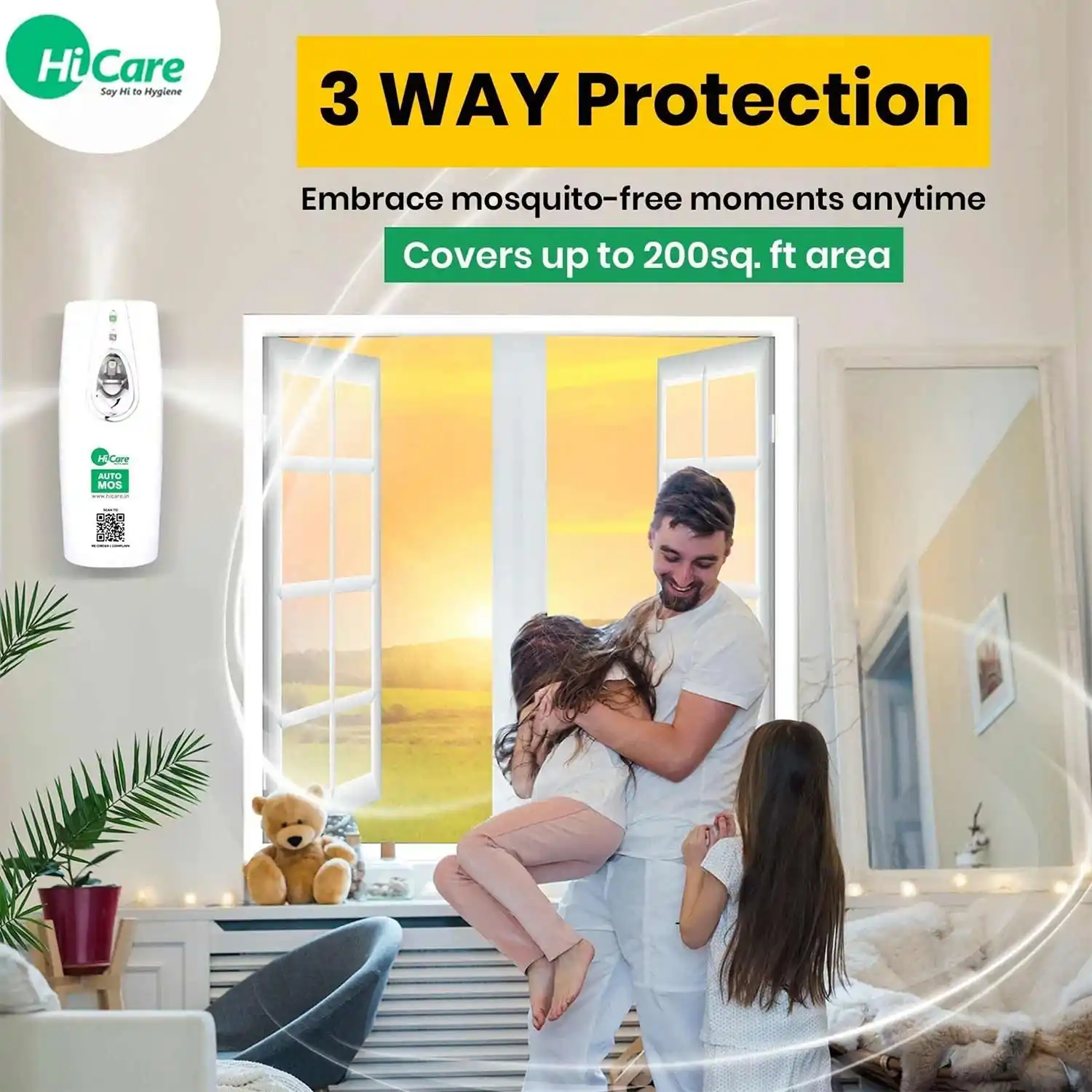 AutoMos Mosquito Repellent Machine Super Saver Pack - 1 Dispenser + 4 Refills | 365 Days | Mosquito Refill with Machine - Image 3