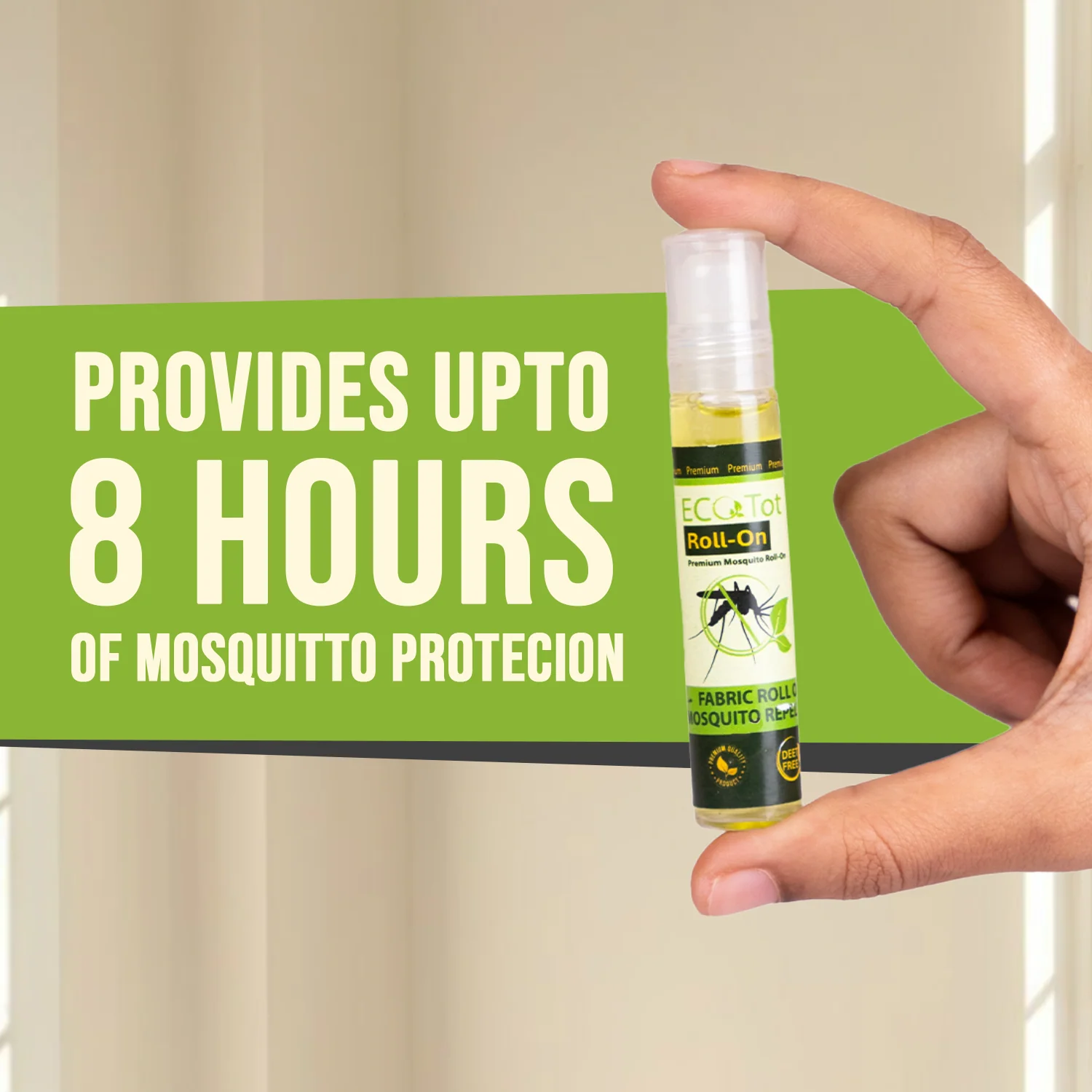 EcoTot Mosquito Repellent Roll-On – 100% Natural & Safe for Kids | 8-Hour Protection | Non-Staining, DEET-Free Formula | Travel-Friendly Personal Use Roll-On – 10ml (Pack of 2) - Image 5