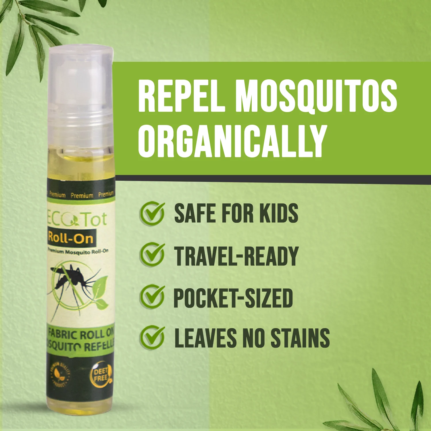 EcoTot Mosquito Repellent Roll-On – 100% Natural & Safe for Kids | 8-Hour Protection | Non-Staining, DEET-Free Formula | Travel-Friendly Personal Use Roll-On – 10ml (Pack of 2) - Image 7