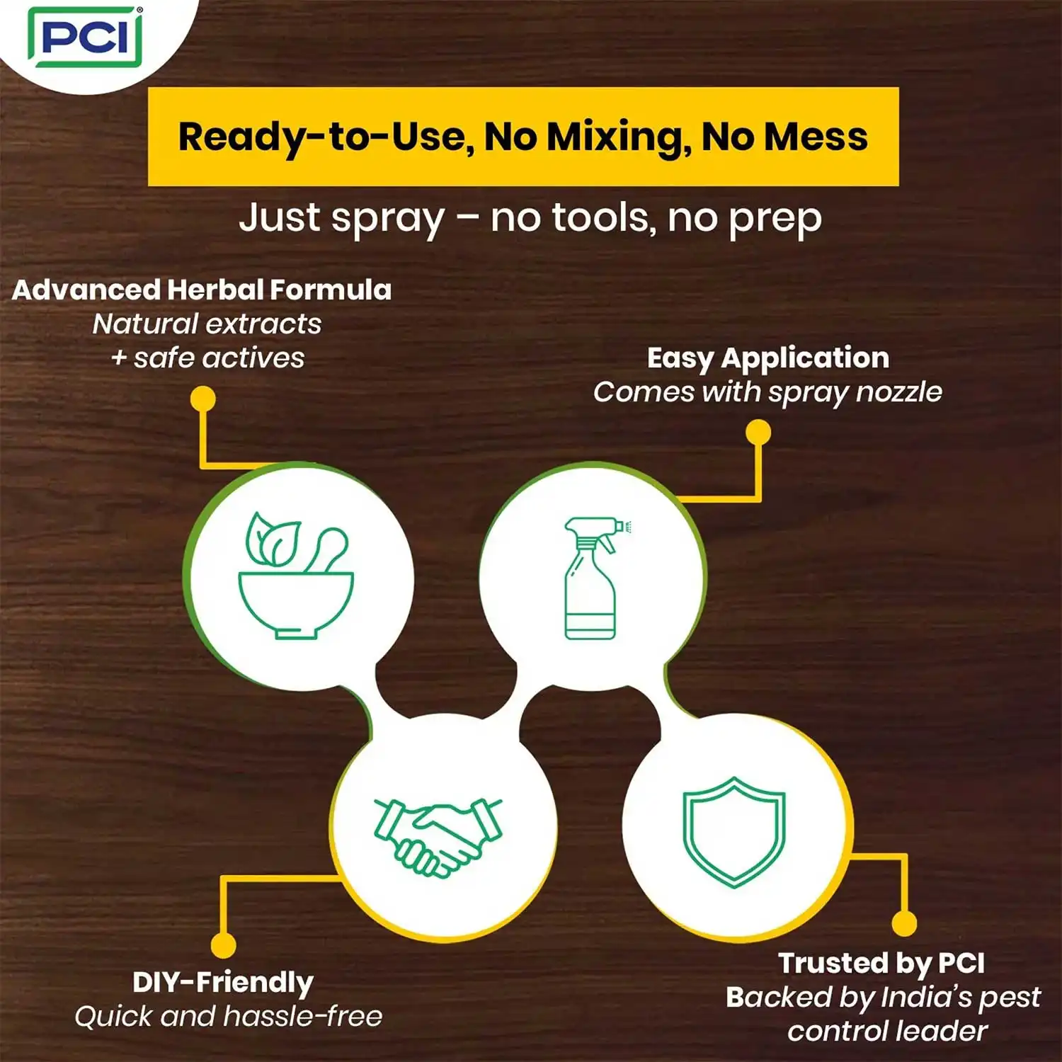PCI Termiseal Herbal Wood Preservative Spray - 500ml + 1Ltr : Wood Treatment Spray | Eco-Friendly - Image 4